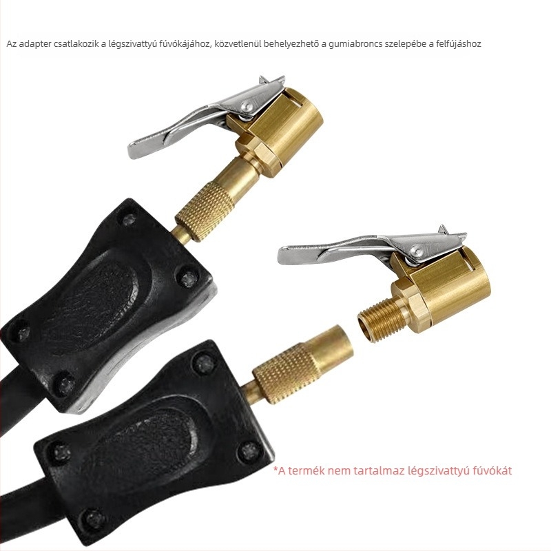 Fúvópumpa adapter nyílása gumiabroncsokhoz, autópumpa csatlakozó és légcső átalakító