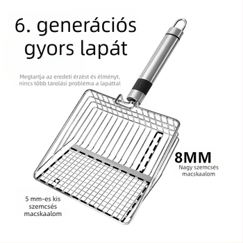 Bentonit macskaalom-lapát