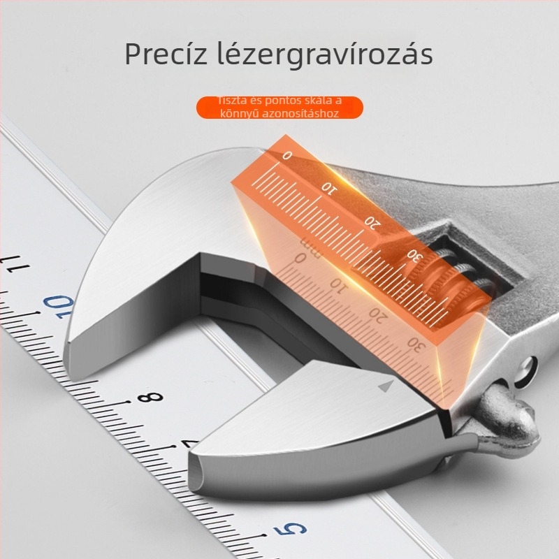 Állítható kulcs könnyű markolattal, sokoldalú kézi eszköz
