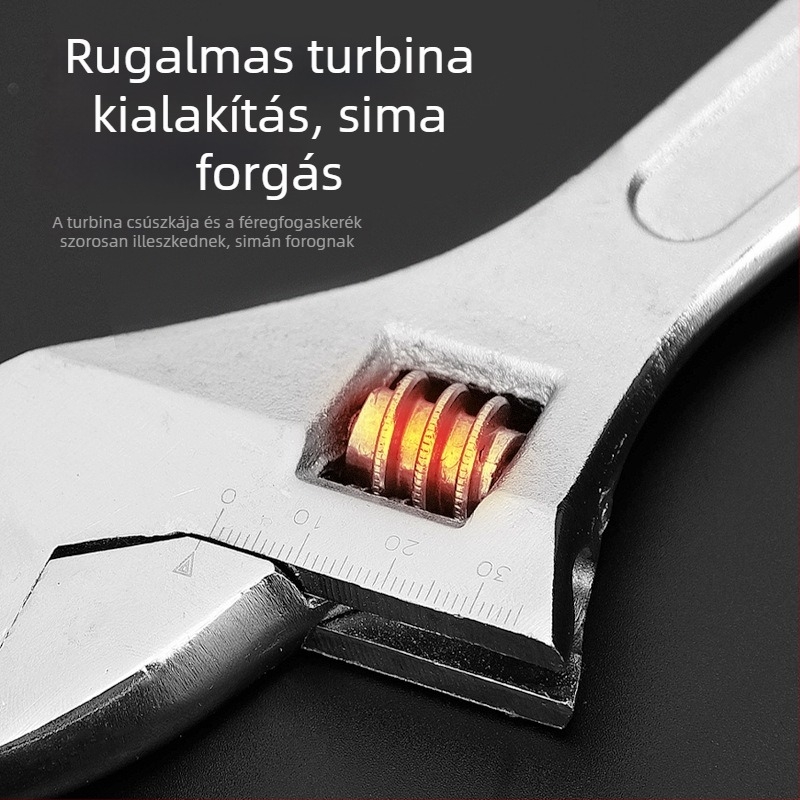Állítható kulcs könnyű markolattal, sokoldalú kézi eszköz