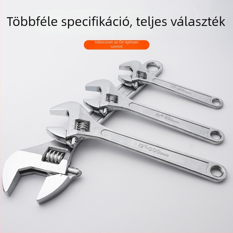 Állítható kulcs könnyű markolattal, sokoldalú kézi eszköz