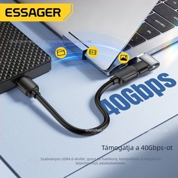 Essager Fantázia sorozat USB4.0 adapter, többfunkciós PD240W gyors töltés és 40Gbps adatátvitel