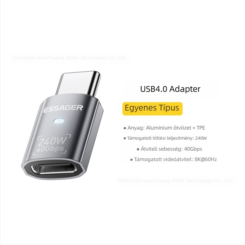 Essager Fantázia sorozat USB4.0 adapter, többfunkciós PD240W gyors töltés és 40Gbps adatátvitel
