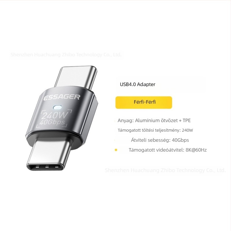 Essager Fantázia sorozat USB4.0 adapter, többfunkciós PD240W gyors töltés és 40Gbps adatátvitel