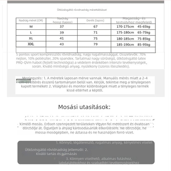 Szoros védő rövidnadrág sportokra: kosárlabda, futball, futás