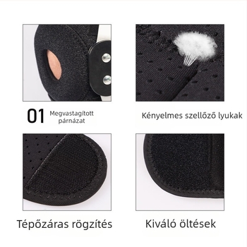 Szabályozható térdvédő csuklóval a meniszkusz stabilizálásáért, térdvédelem hegymászáshoz és edzéshez