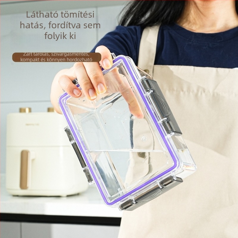 Hűtőajtó oldalsó tároló – PET ételtároló, konyhai, fagyasztott zöldségek és tojások, minimalist design, prémium otthoni használat