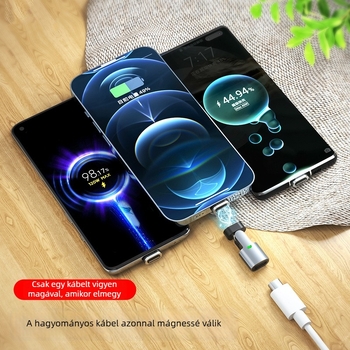 120W forgó gyors töltésű mágneses adapter notebookokhoz, telefonokhoz, számítógépekhez és iPadekhez