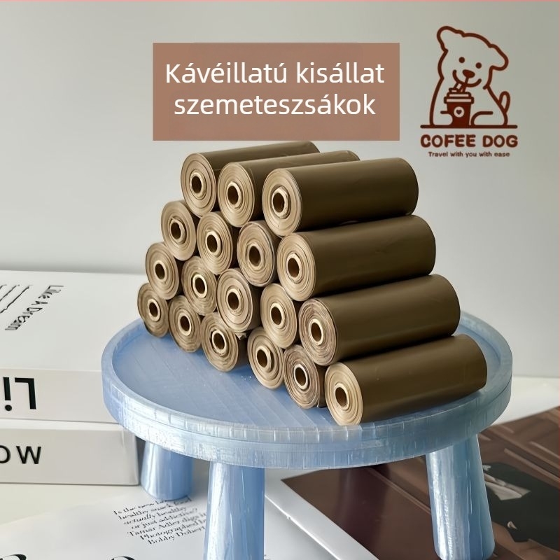 Coffee Puppy Kisállat-hulladék zacskók – Vastagított kutyaürülék zacskók és macskaalom zacskók, tisztításra