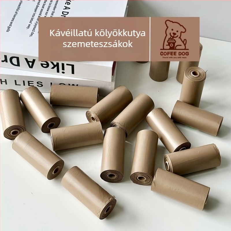 Coffee Puppy Kisállat-hulladék zacskók – Vastagított kutyaürülék zacskók és macskaalom zacskók, tisztításra