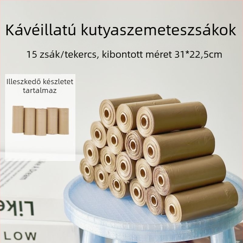 Coffee Puppy Kisállat-hulladék zacskók – Vastagított kutyaürülék zacskók és macskaalom zacskók, tisztításra