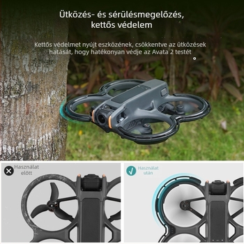 Brdrc Propellervédő gyűrű és pengevédő gyűrű DJI Avata 2-höz – védőburkolat kiegészítő