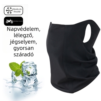 Ice Silk UV-védő maszk nőknek, vékony kialakítású, fülhorgos, nyak- és arcvédelmet nyújt, kerékpárhoz és golfhoz