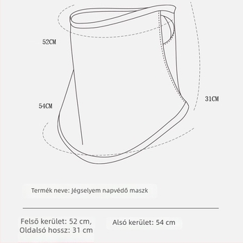 Ice Silk UV-védő maszk nőknek, vékony kialakítású, fülhorgos, nyak- és arcvédelmet nyújt, kerékpárhoz és golfhoz