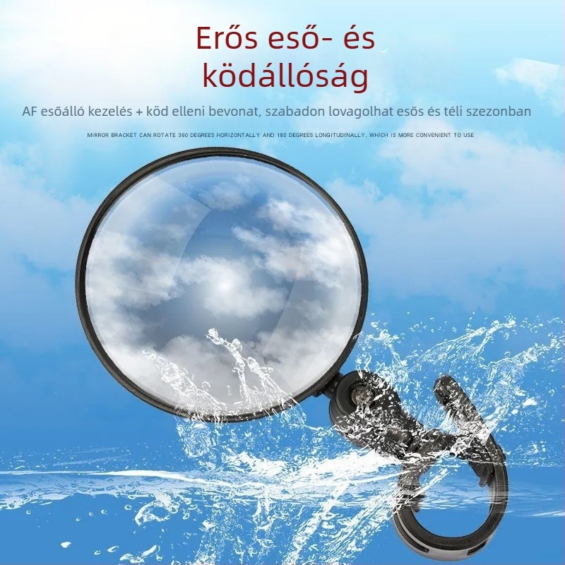 Állítható domború hátsó tükör kerékpárokhoz és elektromos kerékpárokhoz, univerzális hegymászó kerékpárokhoz