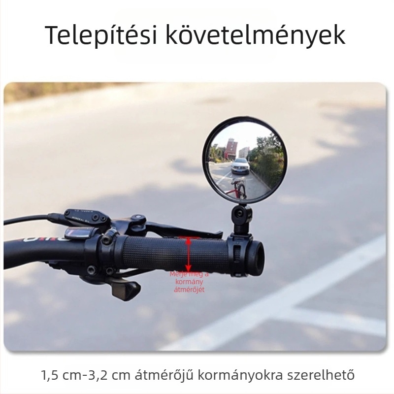 Állítható domború hátsó tükör kerékpárokhoz és elektromos kerékpárokhoz, univerzális hegymászó kerékpárokhoz