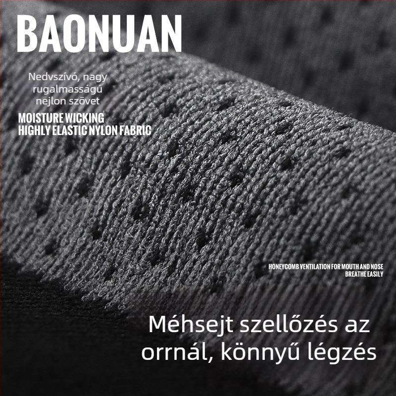 WRELS őszi-téli lélegző motorkerékpármaszk velúr bélésű kapucnival, kerékpárhoz, nylonból
