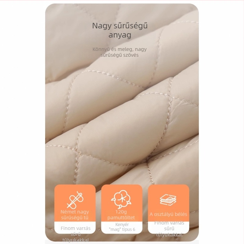 Koreai-stílusú téli gyerekruha két darabból álló készlet, 100% pamut, 120 g szigeteléssel, hosszú ujjú felső és nadrág, egyszínű, 1-3 éveseknek.