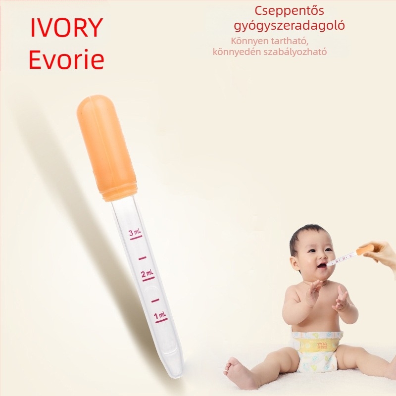 Alderley Bébi cseppentő víz- és gyógyszeradagoláshoz, mérő skálával, F103
