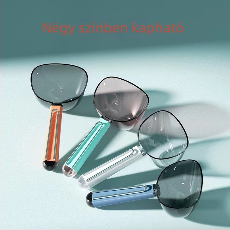 Hosszú fogantyújú etetőkanál macska- és kutyáknak, mérőkanál, vastagított kivitel