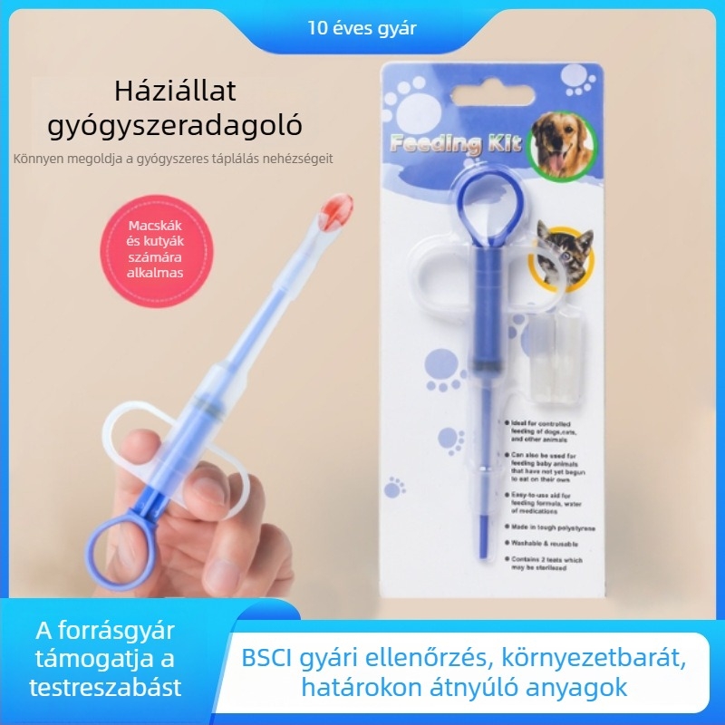 All-in-One etető- és gyógyszeradagoló eszköz kutyáknak és macskáknak