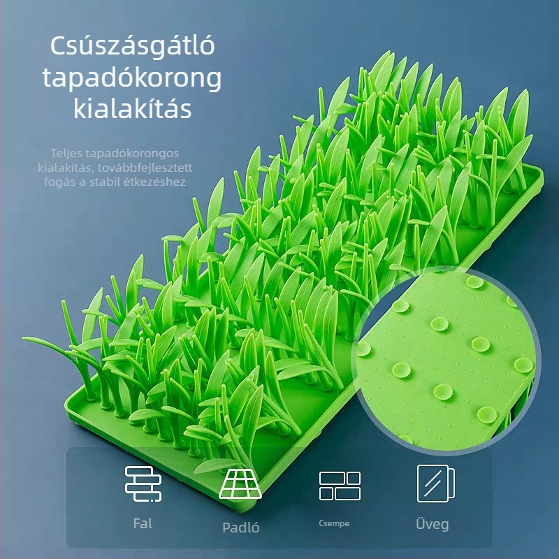 Szilikonból készült nyaló matrac macskáknak és kutyáknak, szívókorongokkal, lassú etetéshez és edzéshez, csúszásmentes és szivárgásmentes, játék