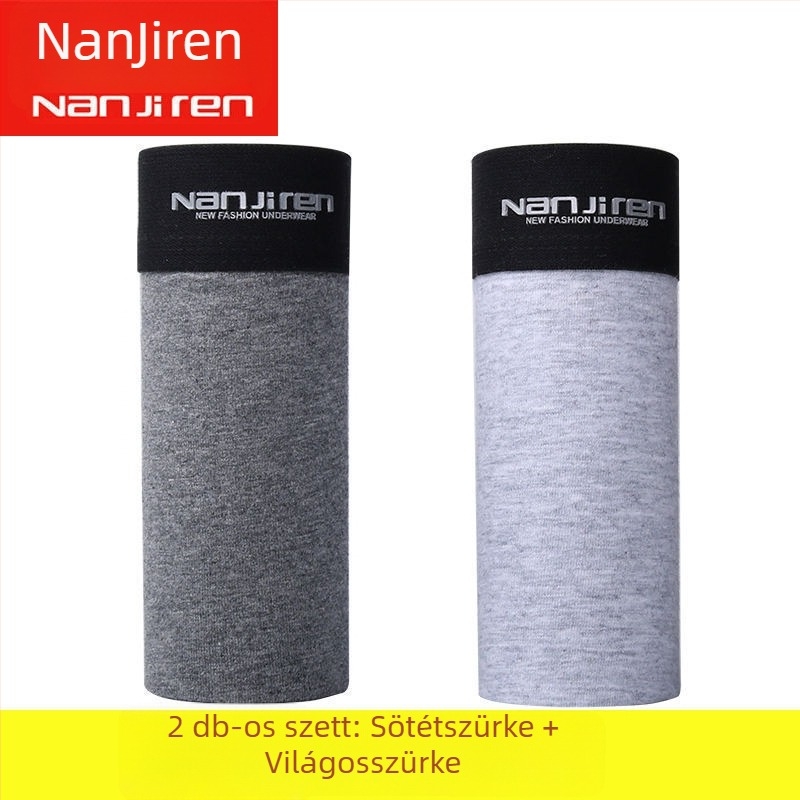 Férfiaknak szóló 100% pamut, lélegző, lazán szabott boxeralsó, egyszínű, nagy méret