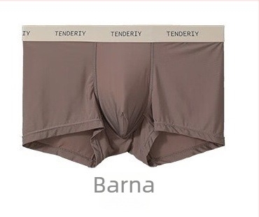 Nyári Ice Silk férfi boxeralsó – hűsítő, könnyű, légáteresztő, plusz méret