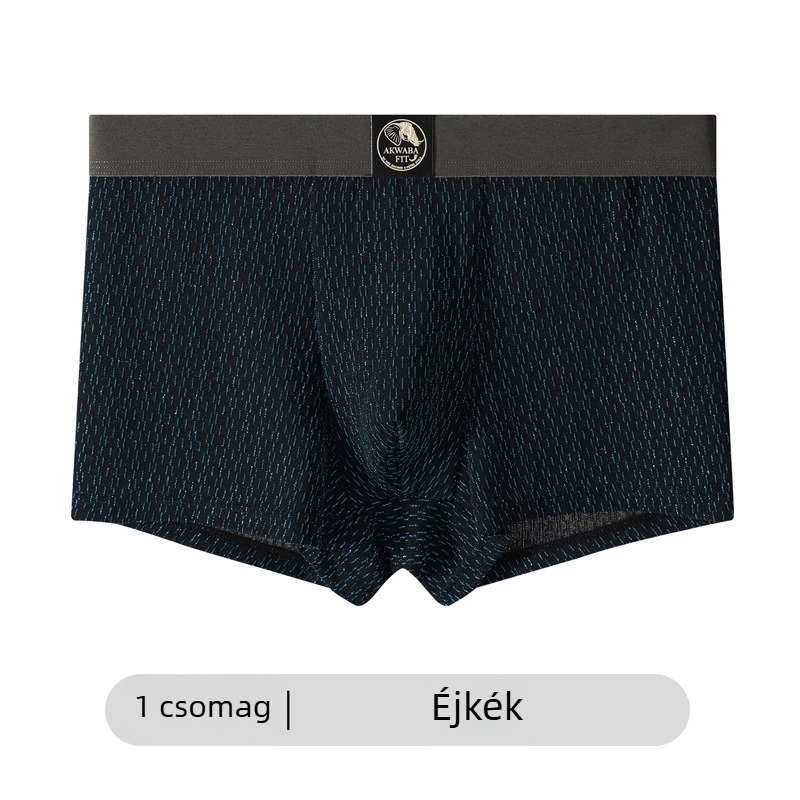 Új piros férfi alsónemű, kényelmes textúra sorozat, középmagasság, nagy méret, légáteresztő boxer briefs