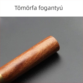 Kis méretű teás tű ebony és rózsafa anyagból, teás késsel – teaceremónia kiegészítők