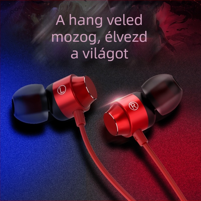 Fém bevonatú in-ear Type-C fejhallgató digitális DAC-kal és mély basszussal, mobiltelefonokra és számítógépekre