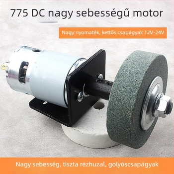 Golyóscsapágyas késélező gép, 775 DC motorral, csiszolókoronggal, nagy fordulatszám és nagy nyomaték