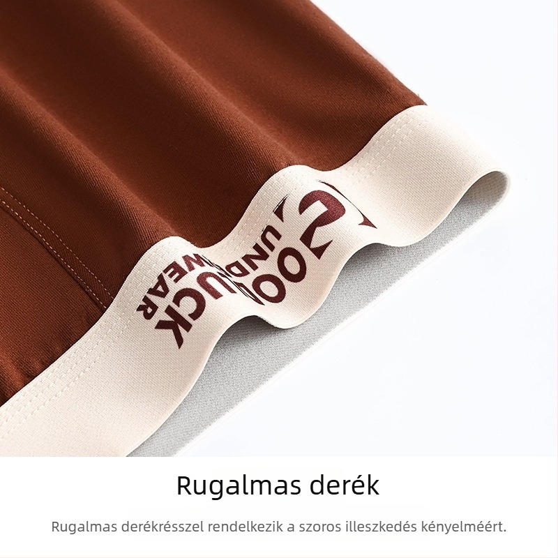 Férfi fehérnemű tiszta pamutból, Class A, kényelmes boxer brief, grafén antibakteriális ágyéktáji rész, lélegző sportalsónemű