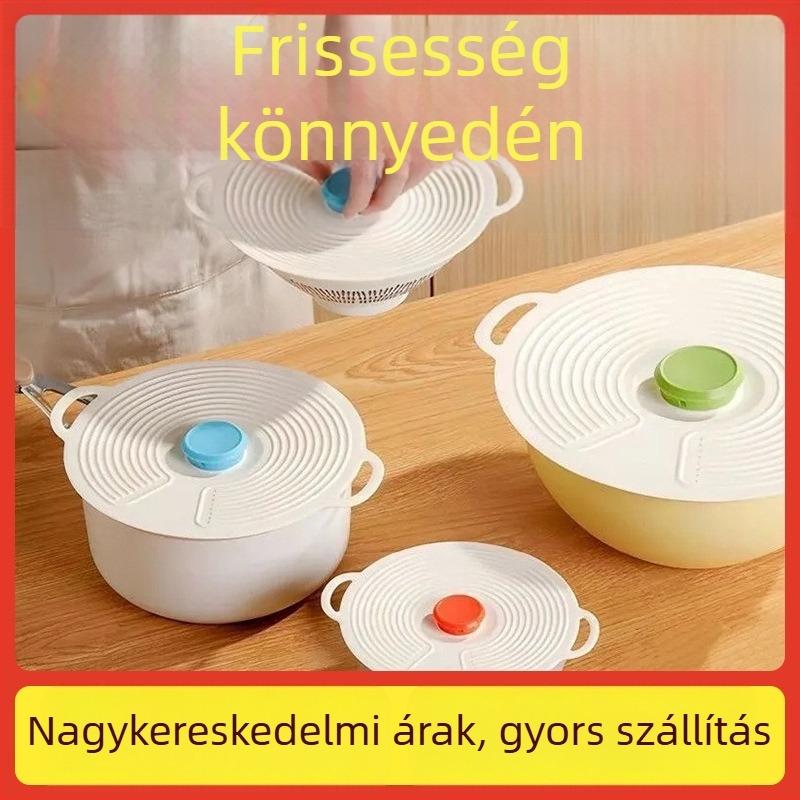 Szilikon univerzális fedő tálakhoz, fazekakhoz és bögrékhez – hőálló, mikróhőre alkalmas, fröccsenésmentes