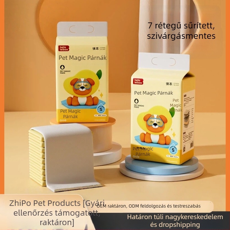 Kisállat-edzés alátét, egyszer használatos, vastagított, szagtalanító és nedvszívó, kutyák és macskák számára