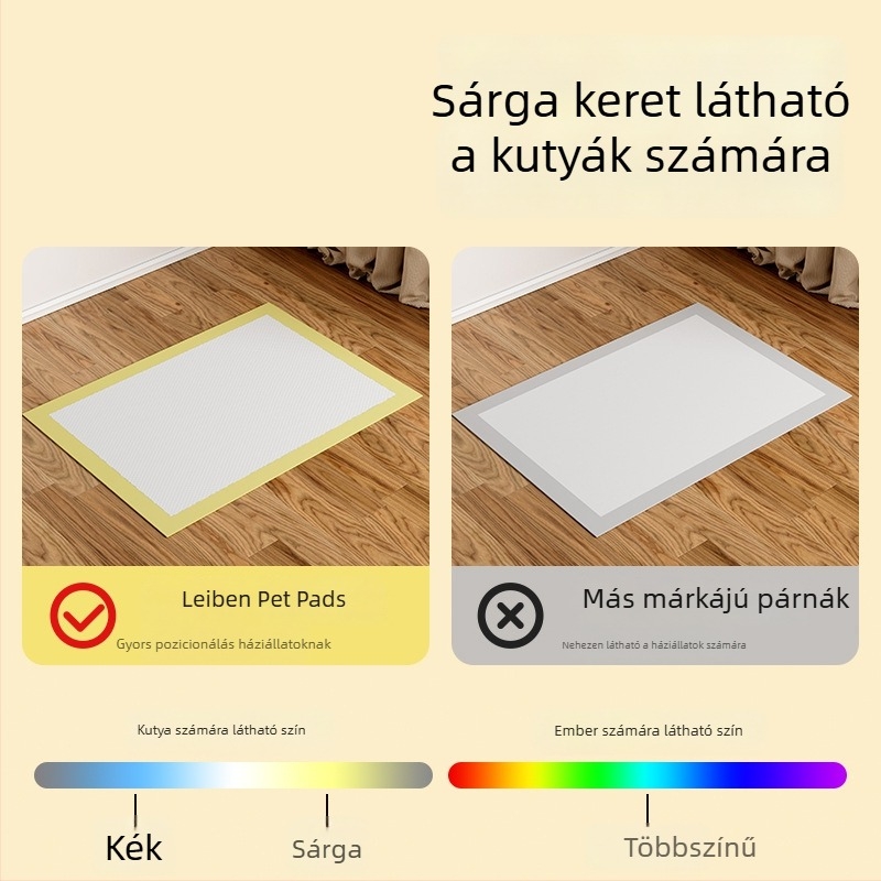 Kisállat-edzés alátét, egyszer használatos, vastagított, szagtalanító és nedvszívó, kutyák és macskák számára