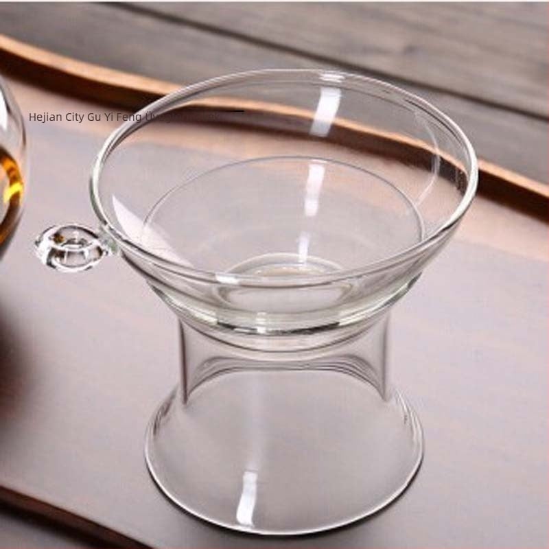 Áttetsző üveg teafilter tealevelekhez – Gongfu teáskészlet kiegészítői