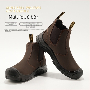Férfi munkavédelmi Slip-On cipő, szigetelt, acélorrú, Kevlar középtalppal, ütésálló és perforáció-mentes
