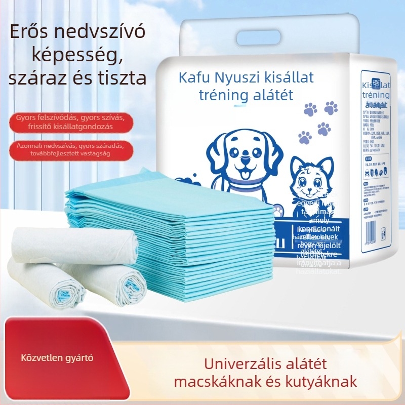 1 kg vastagított egyszer használatos háziállat vizeletpárna, nedvszívó és szagsemlegesítő