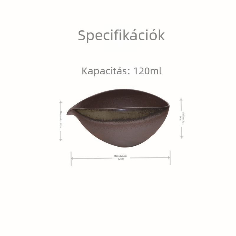 Vintage kézzel készített kerámia teás pohár öntéshez, 120 ml kapacitás, retro stílus