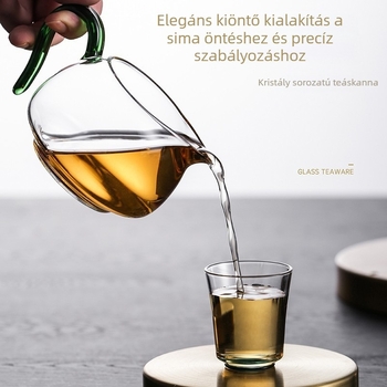 Kézzel készített, hőálló üveztálca teaceremóniához: elegáns készlet egyenlő adagot adó teaceremónia kiegészítő