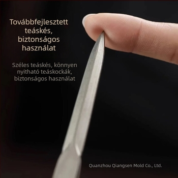 Pu'er te kés és tű tiszta titánból – integrált nyitóeszköz teakekszhez, kiegészítők a teaceremóniához
