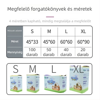 Citrom illatú háziállat vizeletpárna, színes, kutyáknak, több méretben