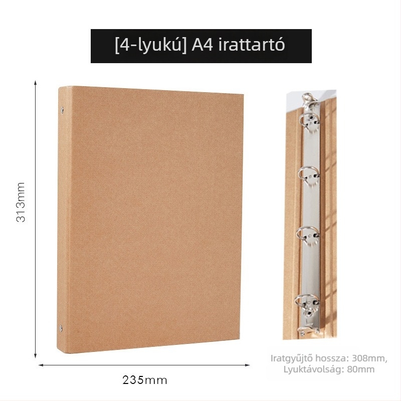 Rétro kraftpapír borító A4/A5 mérethez – DIY fotóalbum, notesz és napló fedél