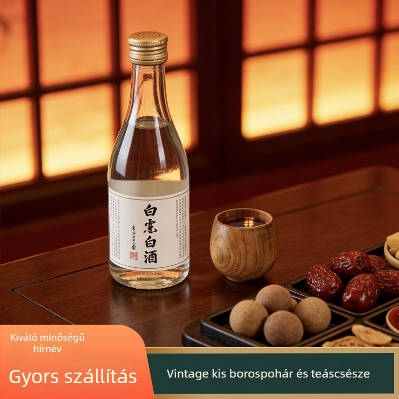 Vintage jujube-fa teáscsésze, széles testű, prémium minőségű, hőálló és szigetelt, teás tálcával együtt