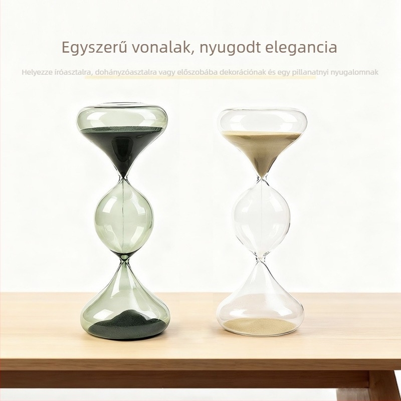Kreatív üveghomokóra, háromszintes geometriai formájú, személyre szabható skandináv otthoni dekoráció