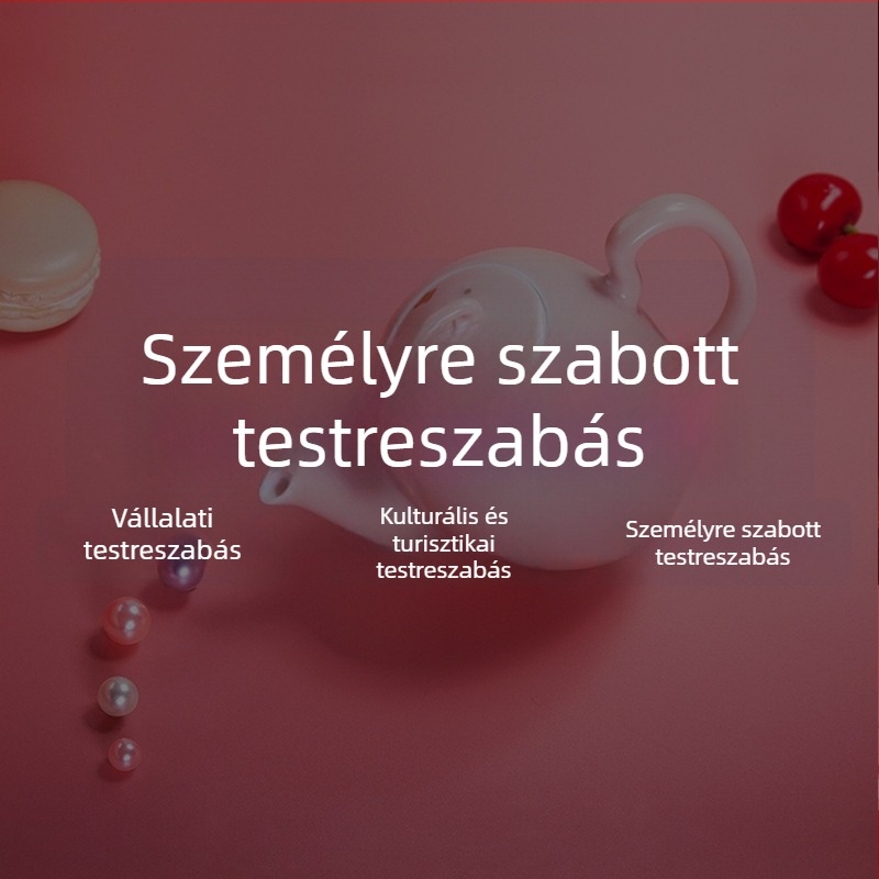 Runniu porcelán Kung-Fu teáskanna személyre szabott mintával és logóval, ajándékkészlet, kínai stílusban