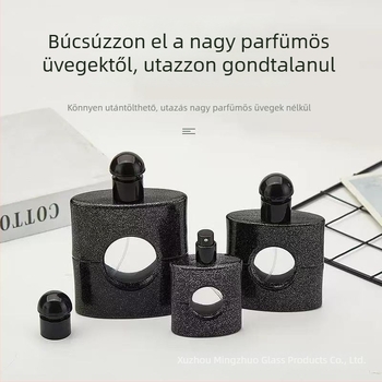 30 ml-es parfümös üveg sprével, hordozható mintamintaüveg, újratölthető