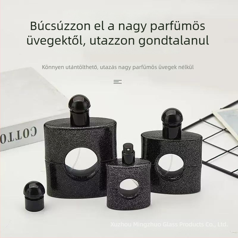 30 ml-es parfümös üveg sprével, hordozható mintamintaüveg, újratölthető