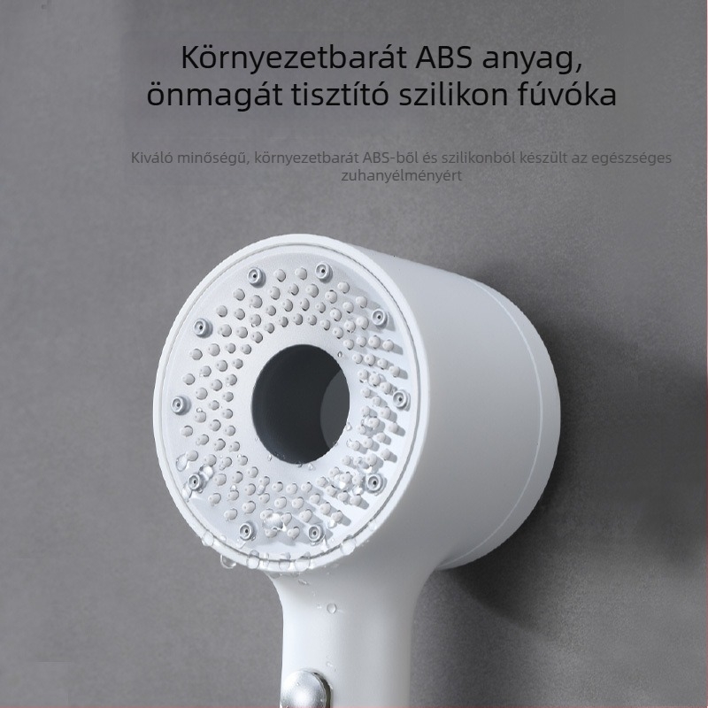 Aromaterápiás zuhanyfej illat- és bőrápolási szűrővel és beépített fűtőtesttel